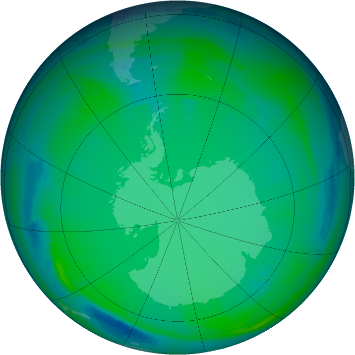 Ozone Map 1999-07-08
